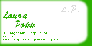 laura popp business card